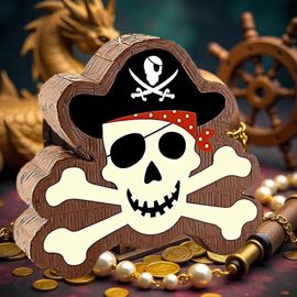 PIÑATA À CASSER PIRATE JOLLY ROGER 37X7.5X33CM