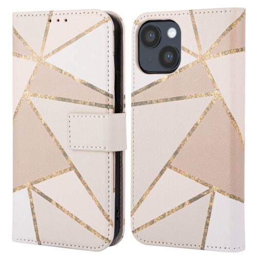 Imoshion Étui De Téléphone Portefeuille Design Iphone 14 Beige Graphic