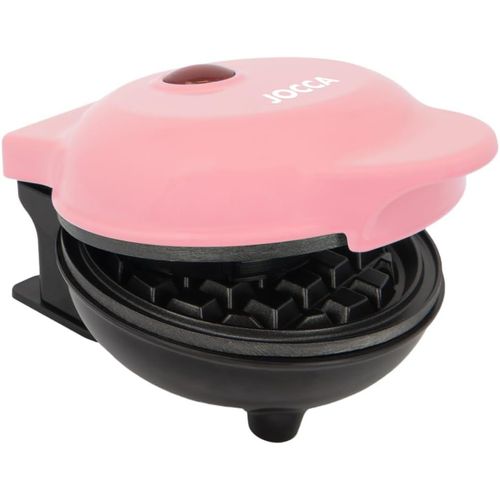 Gaufrier Compact Rose 500W Avec Plaques Antiadhésives