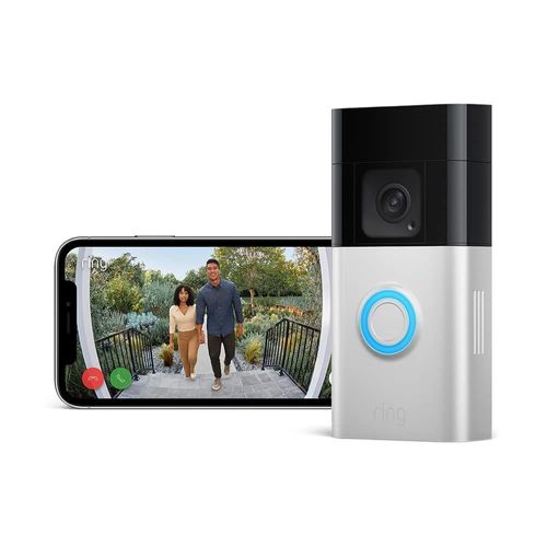 Sonnette Vidéo Plus Sans Fil (Battery Video Doorbell Plus) | Caméra Sonnette Vidéo Sans Fil À Installer Soi-Même Avec Vidéo Hd 1536P, Batterie Rechargeable | Facile À Installer (5 Min)
