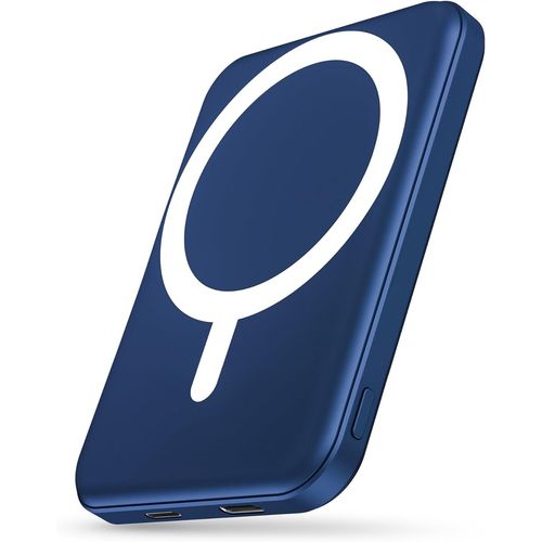Subzonal-Podoru Batterie Externe Avec Mag-Safe, 5000mah Batterie Externe Induction, Mini Power Bank Magnetique Sans Fil 20w Pd Charge Rapide Avec Type-C Pour Iphone 16/15/14/13/12/Plus/Pro/Max/Mini-B