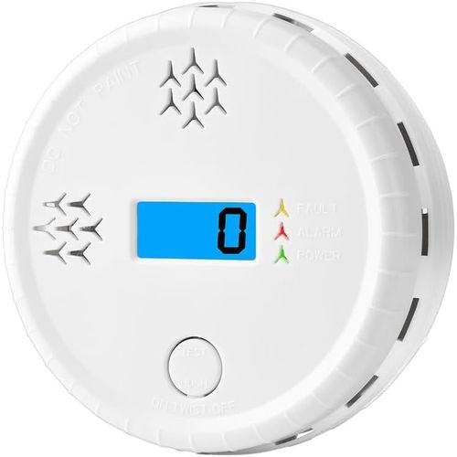 PATB-Détecteur d'alarme monoxyde de Carbone, détecteur d'alarme Co avec Affichage numérique, certifié en50291, pour Alarme sonore 85db à la Maison, au Bureau (Batterie Non Incluse)