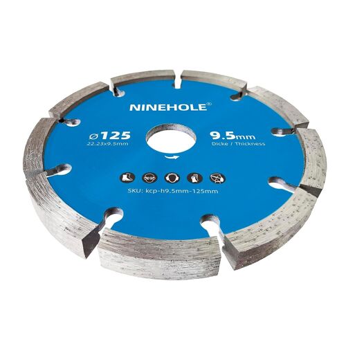 JEXNOVASHOP-Fraises à joints pour Maçonnerie, Chape, Crépi, Mortier, Béton et enduit, 125mm Diamètre, 9.5mm Épaisseur Disque diamant