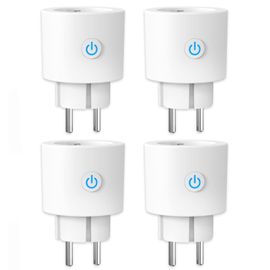 SUBZONAL-ANTELA Prise Connectée WiFi 16A 3680W Mesure de Consommation Électrique, Prise Intelligente compatible avec Alexa/Google Home, APP Contrôle, Horaires et Minuterie