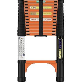 SUBZONAL-Échelle Télescopique 3,8 m Escabeau Telescopique Pliable Antidérapante de Qualité Supérieure Multifonction pour Ménage