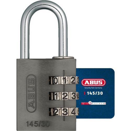SUBZONAL-Abus 145/30 Cadenas à combinaison 30 mm Titanium