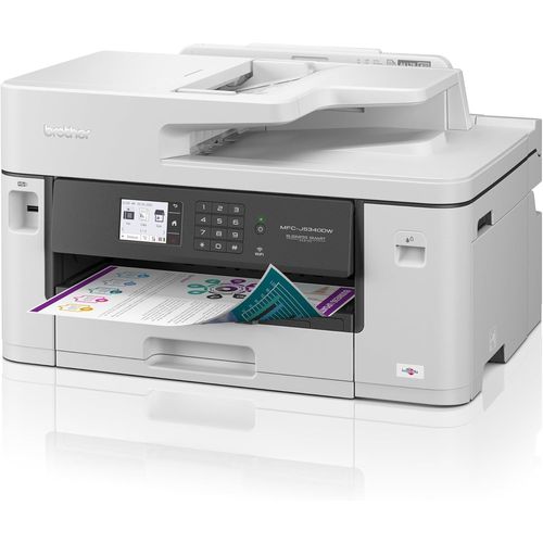 CHECARZHN--NO1-Mfc-J5340Dw - Imprimante 4 En 1 (Impression/Copie/Scan/Fax) - Jet D'Encre Couleur - Recto/Verso - Wifi Direct - Vitesse D'Impression De 28 Pages Par Minute