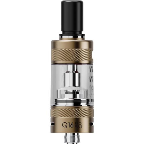 SUBZONAL-Justfog atomiseur Q16 Pro Plus pour Cigarette électronique Justfog Q16/Q16 Pro, Plus réservoir de 3.0 ML, Verre Pyrex, résistance 1,6 Ohm Incluse (Produit sans Nicotine) (Or)