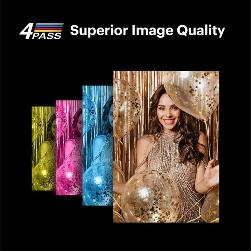 SUBZONAL-Kodak Dock Plus 4Pass Imprimante Photo (10x15cm) + Pack d'accessoires avec 90 Papier Photo (10 Feuilles Initiales + Paquet de 80 Feuilles)