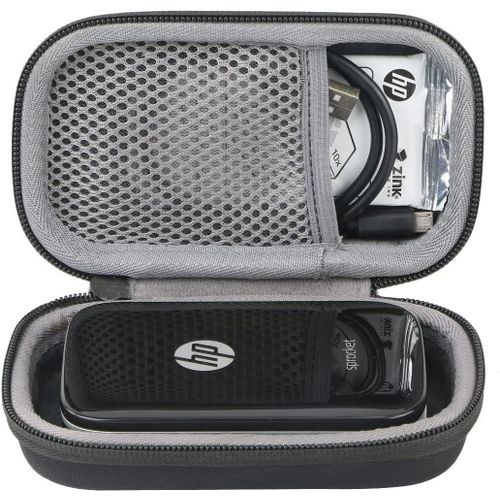 CHECARZHN--NO1-Étui De Voyage Rigide Housse Cas Pour Sprocket Imprimante Photo Portable Par (Noir) (Noir)