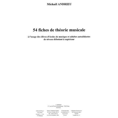 54 Fiches De Théorie Musicale