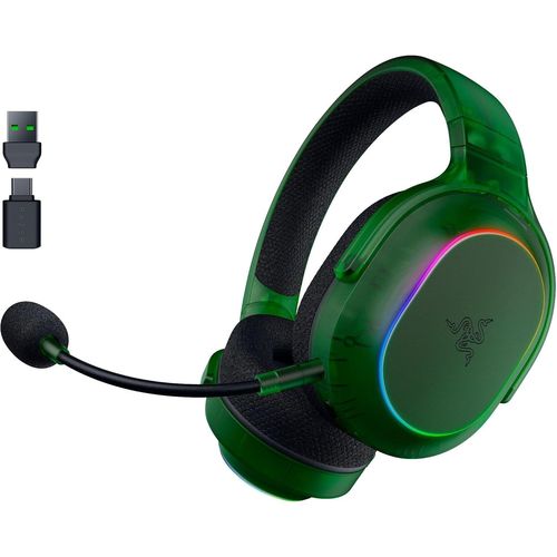 SUBZONAL-Razer Barracuda X Phantom Green Edition - Casque de Jeu multiplateforme sans Fil (285g, Triforce 40mm Driver, Dual Wireless HyperSpeed and Bluetooth) Phantom Green