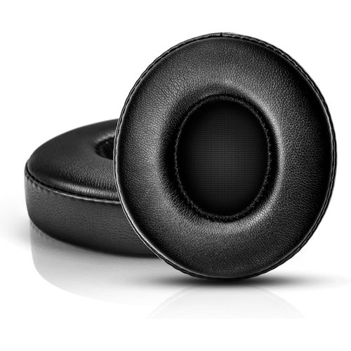 SUBZONAL-NEUTYPECHIC Coussinets d'oreille pour Beats Solo 2 Solo 3, Oreillettes de Remplacement 1 Paire Wireless, Fabriqué en Cuir Protéiné de Haute Qualité, Mousse à Mémoire de Forme Réduisant le Br