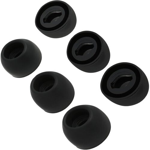 KAL-Lot De 3 Paires D'Embouts En Silicone Pour Samsung Galaxy Buds Pro, Tailles S/M/L, Antidérapants, Compatibles Avec Étui De Chargement, Haute Qualité, Noir