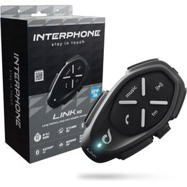 Subzonal-Intercom Link Hd Mono ¿ Intercom Moto Pour Communication Pilote-Passager, Entre Pilotes Ou Motos Jusqu'à 300 M ¿ Avec Bluetooth 4.2 Pour Gps Et Appels ¿ Autonomie 20 H Et Étanchéité Ip67