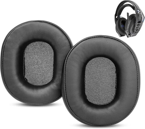 RIG 800 Coussinets de Remplacement de qualité supérieure Compatible avec Plantronics RIG 800 HS/RIG 800 LX/RIG 800 HD Le Casque Coussinets en Cuir protéiné/Mousse de mémoire Plus Souples