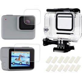 Boîtier Étanche Coque De Protection Sous-Marine Avec Inserts Antibrouillard Et Protection D'Écran Pour Gopro Hero 7 Silver/White