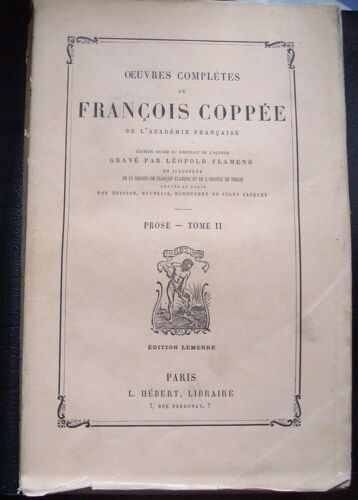 Oeuvres Completes De Francois Coppee - Prose- Tome Ii - 1885 -