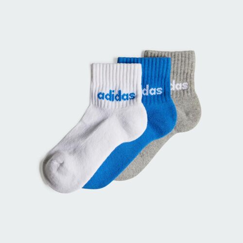 Chaussettes Outlet Value Linear Enfants (3 Paires) Adidas - Bright Royal / White / Medium Grey Heather - 25-27