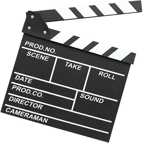 SUBZONAL-Action Cut Clapper, Clap Cinema Professionnel, Clap de Cinéma, pour Réalisateur Hollywood Camera Film Studio