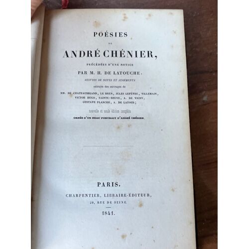 Poésies De André Chénier
