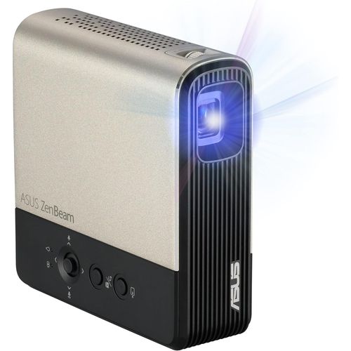 Zenbeam E2 - Pico Projecteur Mini Led Portable Wvga - 854 X 480 - 300 Lumens - Hdmi - Batterie Intégrée 6000 Mah Autonomie 4 Heures - 32 Db - Haut-Parleurs 3W Intégrés - 125% Rec.709 & 100% Srgb