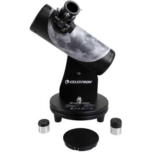 SUBZONAL-22016 Firstscope Robert Reeves Signature Edition 76mm Tabletop Dobsonian Telescope, Includes 20mm and 4mm Eyepieces, f/3.95 Focal Ratio - Black