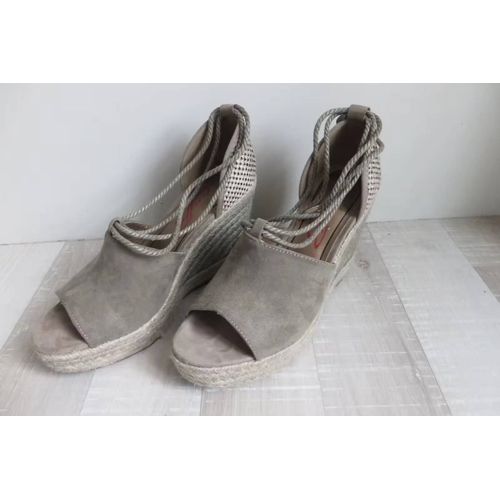 Nu Pied  Talon Compensé Espadrille 39 Gris