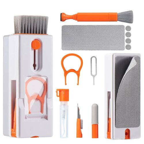 11 en 1 Kit de Nettoyage Clavier, Kit Nettoyage pour AirPods, Keyboard Cleaner avec Brosse, Kit Nettoyage Multifonctionnelle pour Tablette, Téléphones, Laptop, Écouteur Bluetooth, Caméra