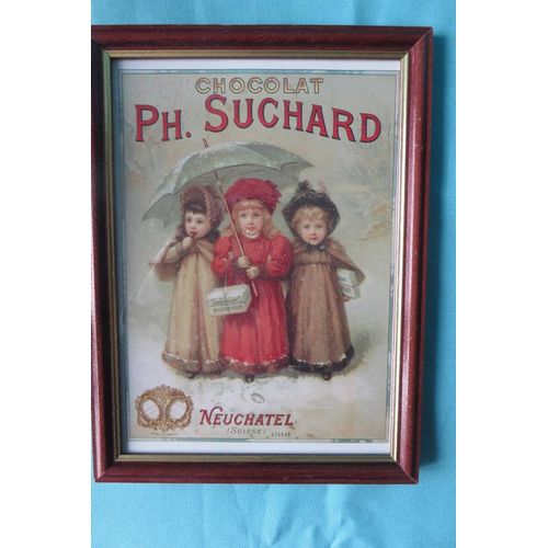 Cadre + Publicité Chocolat Suchard Neuchâtel