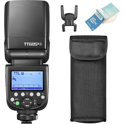 SUBZONAL-Godox TT685II-S TT685SII Speedlite TTL Caméra Flash 2.4G HSS Haute Vitesse 1/8000s GN60 Compatible pour Sony A7III A7IV A77II A7RII A7R A58 A99 A6400 A6000 (Godox TT685II-S)