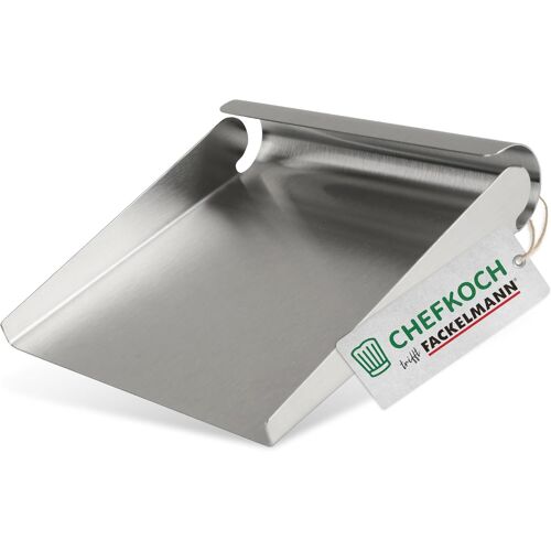 KALANKA-Chefkoch Taxi à légumes en acier inoxydable - Aide ménagère pratique pour la cuisine - Spatule de cuisine pour ramasser les légumes coupés - Pelle à légumes lavable au lave-vaisselle