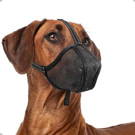 Apt-Muselière Pour Chien, Muselière En Maille Douce Ajustable Pour Chiot Petit Moyen Grand Chien, Couvre Bouche Anti Morsure Anti Mâchouillis, Respirant(Xl, Noir)