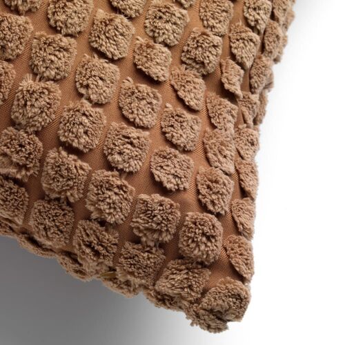 Housse De Coussin Marron 45x45 Cm - Couleur Unie