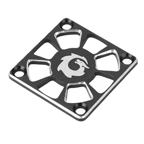 Couvercle de ventilateur de refroidissement RC 1.</p>18 pouces de large en alliage d'aluminium léger et robuste pour ventilateur de refroidissement ESC RC pour protection de remplacement noir