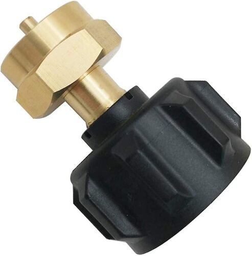Adaptateur de recharge de propane pour régulateur de pression QCC1 Safe pour bouteille de propane en acier de type 1 - Compatible avec