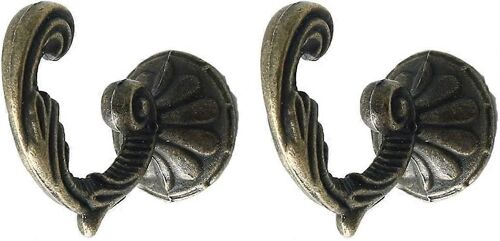 Carte D'approvisionnement Supports De Rideaux En Alliage De Zinc Supports De Rideaux Délicats Supports De Fenêtre Crochets Muraux Manteau