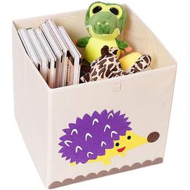 Coffre De Rangement Pour Jouets - Coffre De Rangement Pour Enfants - Cube Pliable - Hérisson Familial