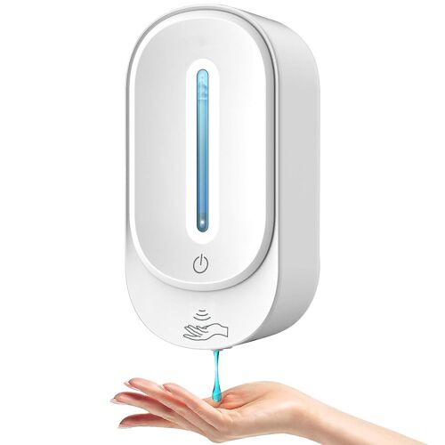 Distributeur automatique de savon mural pour gel hydroalcoolique, lotion liquide pour les mains, 350 ml, sans contact.