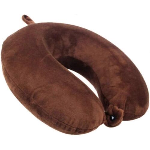 Oreiller de voyage à mémoire de forme en U, coussin de soutien pour la nuque, en mousse, thérapeutique, portable, pour avion et voiture