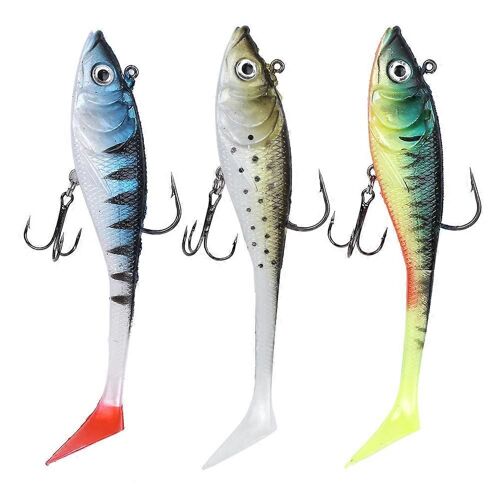 Leurre Artificiel Souple Avec Revêtement En T, Accessoire De Pêche En Mer, Leurre Souple