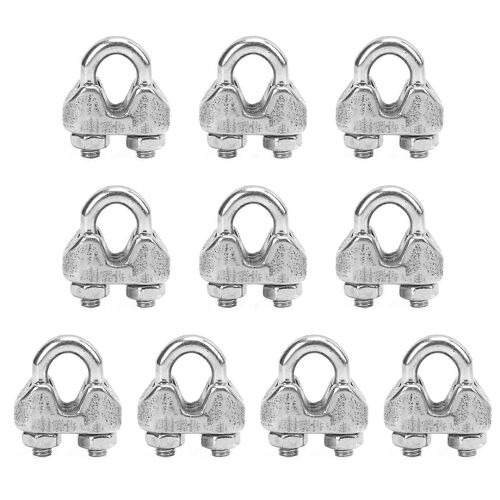 Lot De 10 Écrous De Selle En Acier Inoxydable M5 Pour Câbles Métalliques Robustes