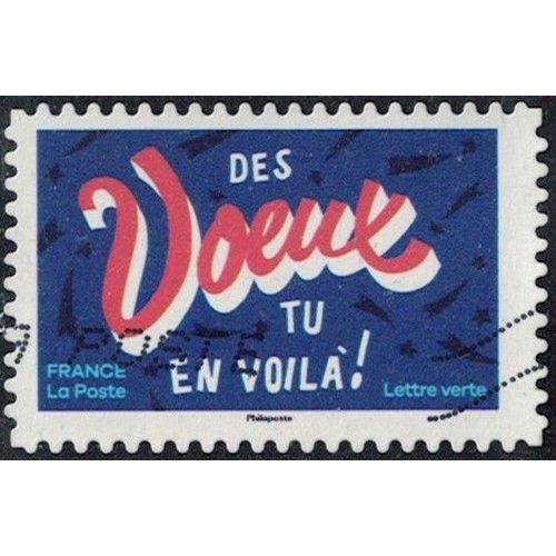 France 2024 Oblitéré Used Les Petits Mots Pour De Grandes Fêtes Des Voeux Tu En Voilà Y&T Fr 2499