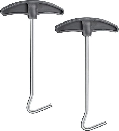 2025 - 2 Pièces Extracteur De Piquets De Tente Extracteur De Piquets De Sol Extracteur De Piquets Extracteur De Crochet Pour Un Retrait Facile Des Piquets