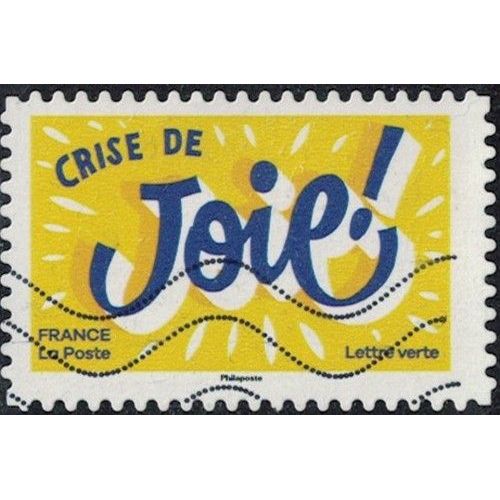 France 2024 Oblitéré Used Les Petits Mots Pour De Grandes Fêtes Crise De Joie Y&T Fr 2493