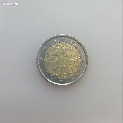 Pièce Très Rare De 2euros 2002 Dante Alighieri R -