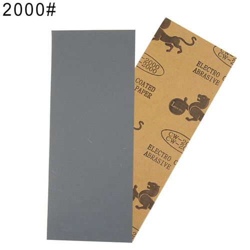 Feuilles de Papier de Verre Sec pour Voiture,Ponçage des Métaux et Polissage Automobile -Grit2000-C