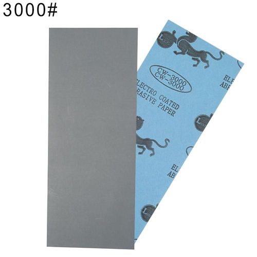Feuilles de Papier de Verre Sec pour Voiture,Ponçage des Métaux et Polissage Automobile -Grit3000-B