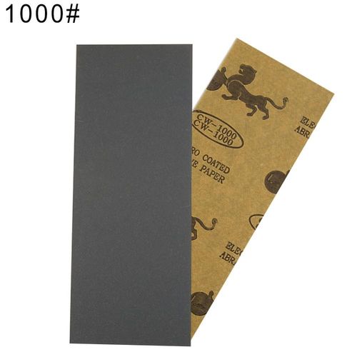 Feuilles de Papier de Verre Sec pour Voiture,Ponçage des Métaux et Polissage Automobile -Grit1000-B