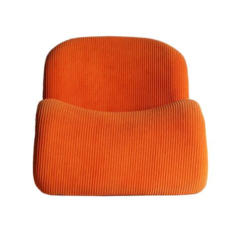 Fauteuil En Polyester Orange 89x78x80 Cm